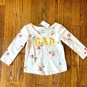 GAP Floral Long Sleeve Shirt